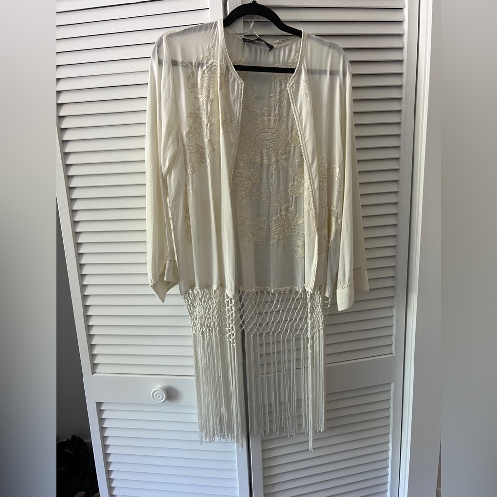 Zara Linen cardigan. Never worn